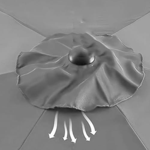 10ft Cantilever Patio Umbrella Replacement Canopy, Square Outdoor Parasol Top, Waterproof Fabric Cover for Garden Market Table, Durable & UV Resistant