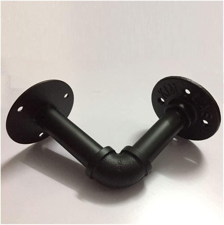 Door Stop Stopper Holder 4 Pcs Rustic Pipe Decor Shelf Brackets,Wall Mounting Floating Shelves
