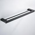 Bathroom Accessories Set Matt Black Finish Wall Toilet Paper Holder Towel Bar Shelf Brush Holders Bath Hardware Set 10 Choice,Double Towel Bar