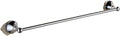 Polished Chrome Wall Mounted Bathroom Accessories Set Towel Bar Soap Dish Robe Hook Toilet Paper Holder Toothbrush(Single Towel Bar)