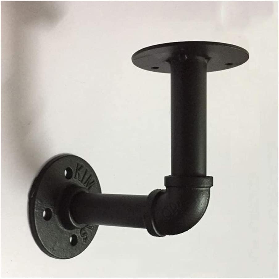 Door Stop Stopper Holder 4 Pcs Rustic Pipe Decor Shelf Brackets,Wall Mounting Floating Shelves
