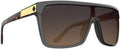 Spy Flynn Sunglasses Black/Honey Tort with Happy Dark Brown Fade Lens