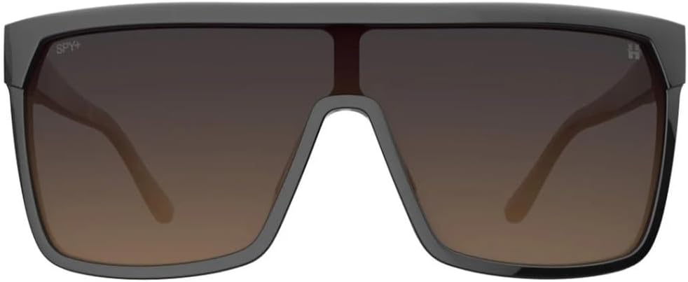 Spy Flynn Sunglasses Black/Honey Tort with Happy Dark Brown Fade Lens