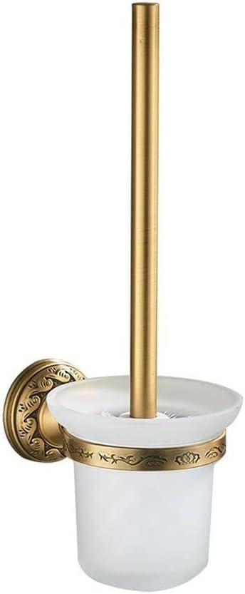 LSLYTQ Antique Brass Bathroom Accessories Set, Towel Shelf Towel Bar, Cup Holders, Hair Dryer Rack, Tissue Holder, Roll Paper Holder, Soap Dish