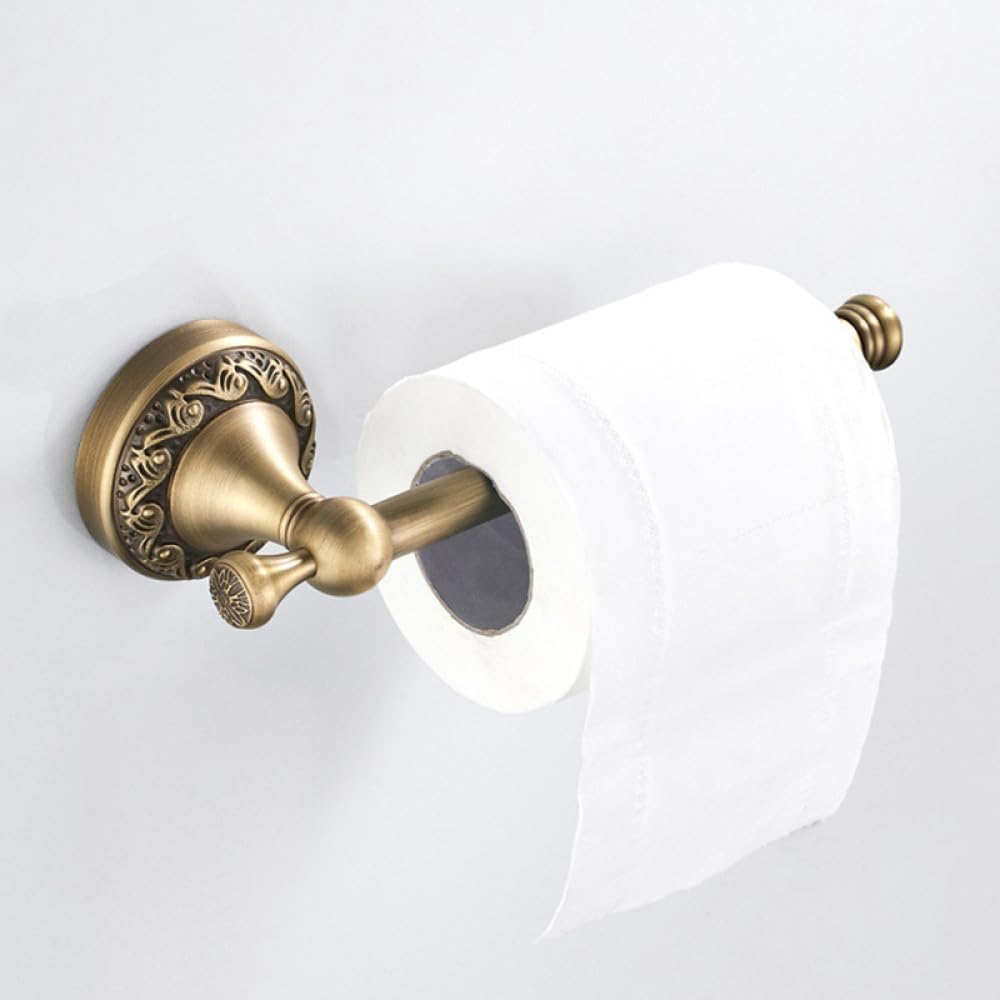 Antique Brass Bathroom Accessories Hardware Set Towel Bar Rail Rack Toilet Paper Holder Toilet Brush Shower Soap Dish Holder,Paper roll Holder