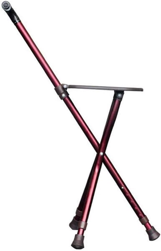 Walking Stick Walkers for Seniors Rollator Walker,Crutches Adjustable Walking Crutches Disability Aid Folding Seat Cane Adjustable Portable Walking Stick Mobility Aid Rollator Walk