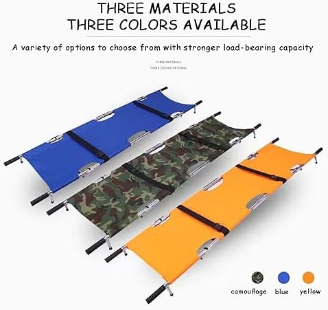 Compact Aluminum Alloy Folding Stretcher, Emergency Rescue Stretchers with Handles, Camouflage First Aid Equipment for Outdoor Disability Care and Travel
