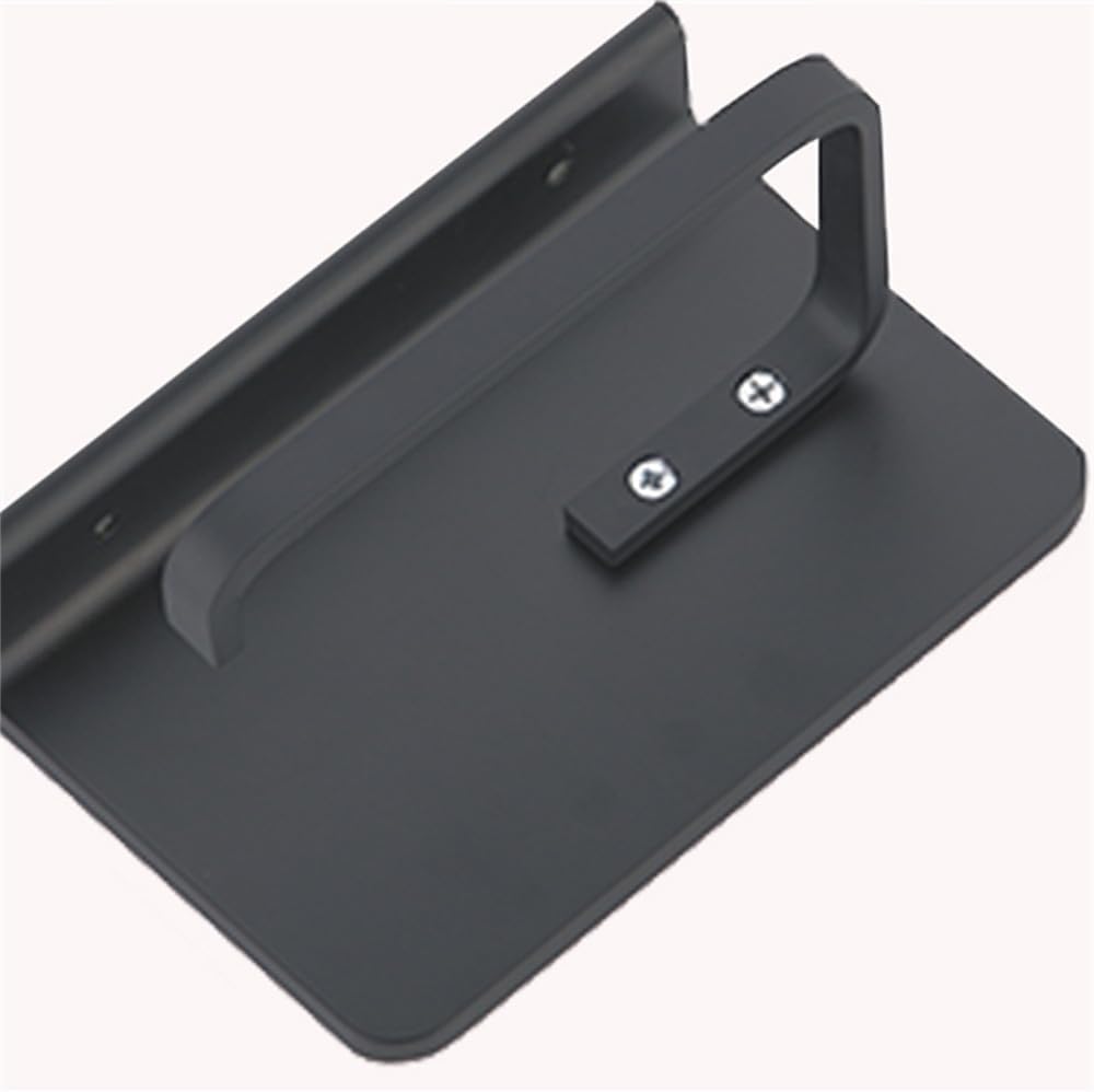 Soap Dishes, Black Towel Rack Ring Hair Dryer Holder Mounted Toilet Paper Soap Basket(55cm Towel Rack)