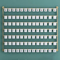 Wall Mounted Jewelry Organizer - Metal Display Rack with Hooks for Necklaces, Keyrings, Hats - Stylish Storage Shelf for Closet & Retail Use, Space-Saving Solution (Gold 80×120CM)