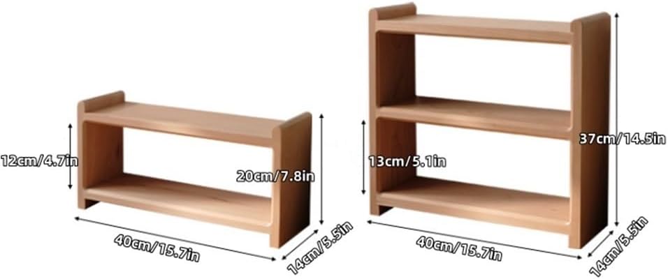 Solid Wood Coffee Cup Display Shelf, Multi-Layer Coffee Mug Holder, Countertop Station Wooden Mug Cup Rack, Desktop Storage Rack for Kitchen, Dining Room, Coffee Bar(Large)