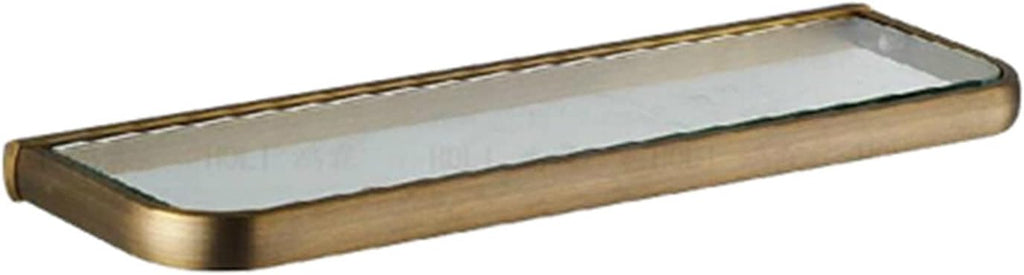 KETTEL Soild Brass Antique Bathroom Accessories, Towel Bar Shelf Fixtures,Ideal for Use in Bedrooms, Bathroom, Kitchen, Laundry Room, Patio, (Color : Bathroom Shelf)