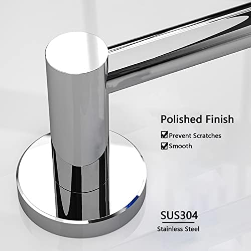 Towel Rail Bath Towel Holder Towel Bar Stainless Steel Single Towel Bar Rails - Wall Bath Towel Holder, Screws Mounting Rail Rack for Kitchen and Bathroom /30cm Bathroom Decor Shel