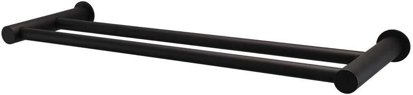 Hopewell Bath Double 31.5' Wall Mounted Towel Bar Finish: Black