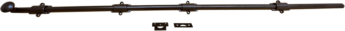 QCAA Solid Brass Dutch Door Bolt, 36', Oil-Rubbed Bronze, 1 Pack, Made in Taiwan