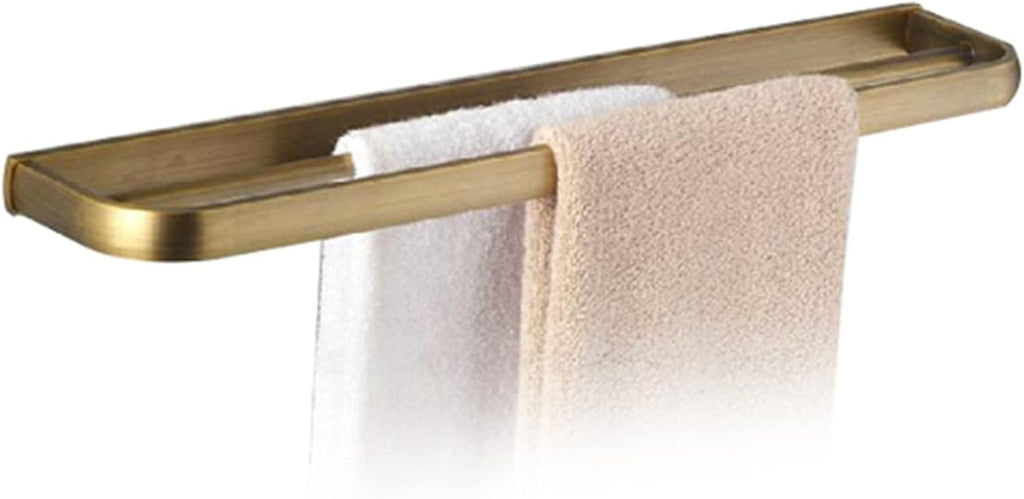 KETTEL Soild Brass Antique Bathroom Accessories, Towel Bar Shelf Fixtures,Ideal for Use in Bedrooms, Bathroom, Kitchen, Laundry Room, Patio, (Color : Bathroom Shelf)