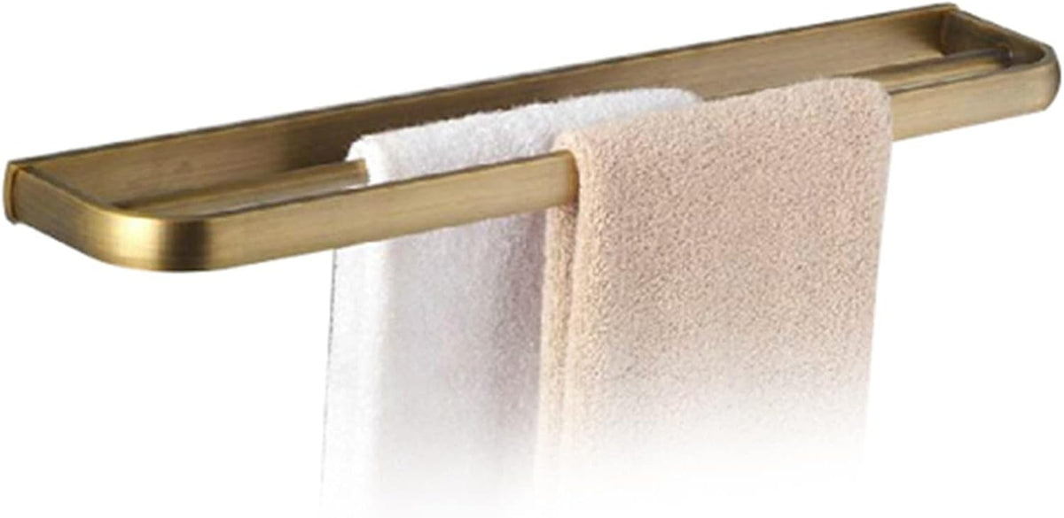 KETTEL Soild Brass Antique Bathroom Accessories, Towel Bar Shelf Fixtures,Ideal for Use in Bedrooms, Bathroom, Kitchen, Laundry Room, Patio, (Color : Bathroom Shelf)
