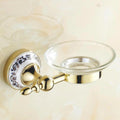 Golden Polished Porcelain Bathroom Accessories Bath Hardware Set Towel Bar Paper Holder Cloth Hook,soap Dish