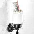 Black Brass Bathroom Accessories Hardware Set Towel Bar Rail Rack Toilet Paper Holder Toilet Brush Shower Soap Dish Holder,Cup Holder