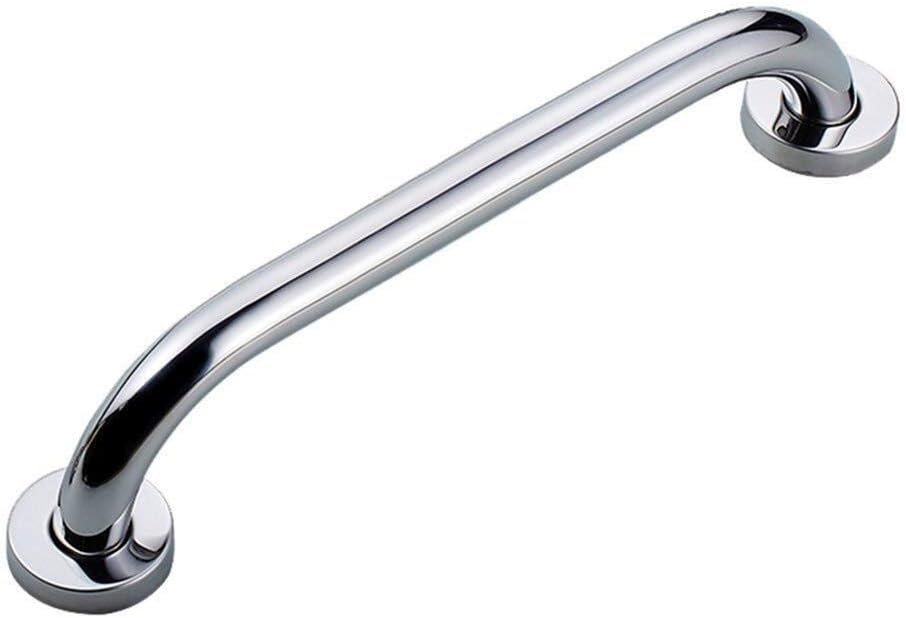 Bathroom Grab Rail Handrails, Anti-Slip Stainless Steel Grab Bar for Toilet and Shower, Elderly Disability Aid with Concealed Screws, Heavy Duty Support Handl,Chrome-105Cm