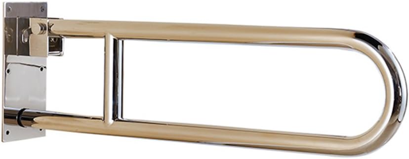 Grab Bar 304 Stainless Steel Grab Rails Polished Chrome Finished Foldable Wall Mounted Handrails Disability Aid Hold for Toilet Shower Bathroom,
