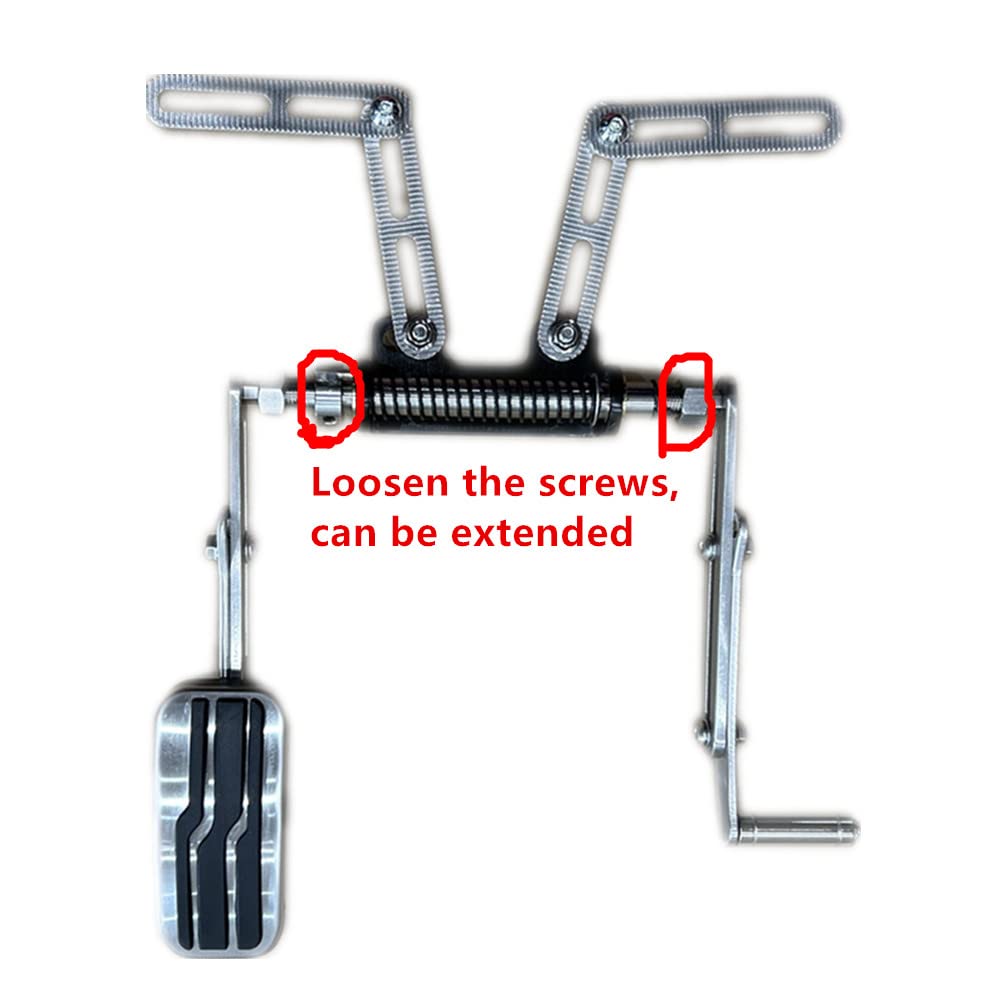 Portable Left Foot Accelerator Pedal for Handicap Disabled Injured Stroke Drivers, Fixable Left Foot Control Driving Assist Aid Equipment (Pull up Changing-Over Normal Driving)