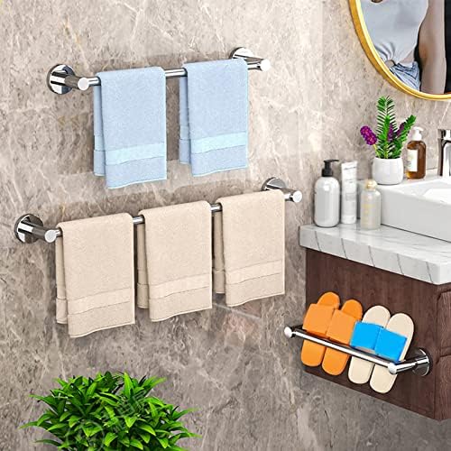 Towel Rail Bath Towel Holder Towel Bar Stainless Steel Single Towel Bar Rails - Wall Bath Towel Holder, Screws Mounting Rail Rack for Kitchen and Bathroom /30cm Bathroom Decor Shel