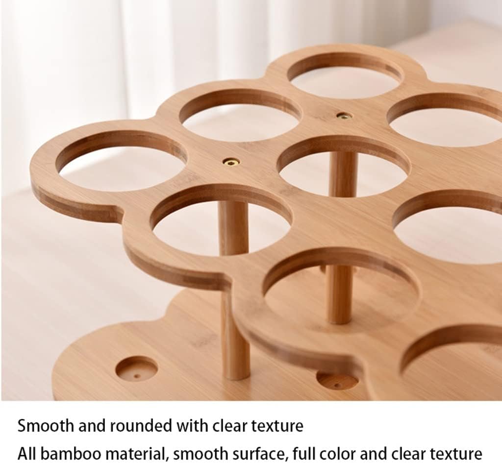 Wine Rack Wine Rack Freestanding Floor, Bamboo Wine Racks Countertop Cabinet Wine Holder Wine Storage Shelf for Kitchen Bar Home Decor Countertop Organizer (Color : 15 Holes)