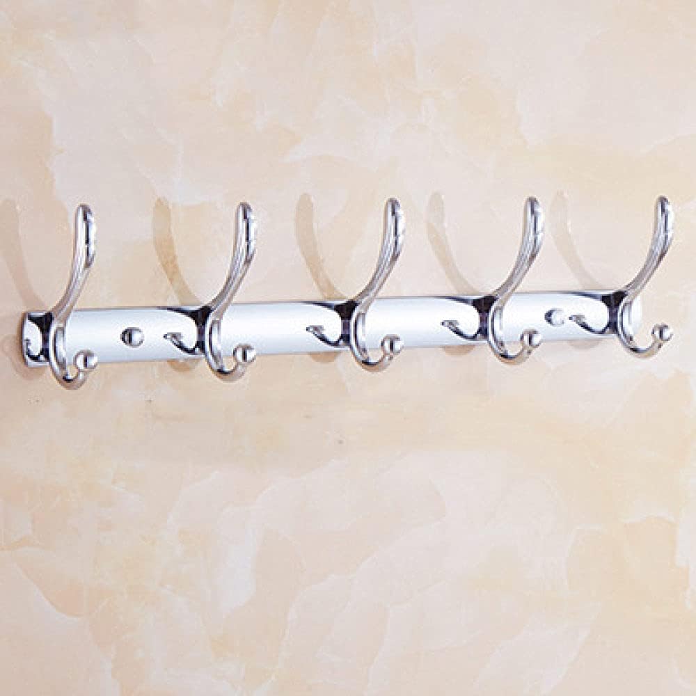 Luxury Silver Crystal Bathroom Accessories Set with Brass Shower Shelf Wall Mounted Towel Bar Toilet Paper Holder Toilet Brush Holder and Clothesline Hook