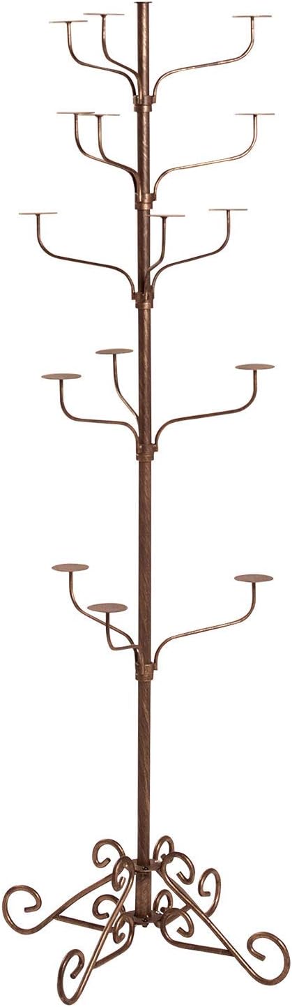 SSWBasics Boutique Cobblestone 5-Tier Hat Display Stand, 72' H Hat Rack Stand Holds 15 Hats, Elegant Hat Display for Retail and Home Use
