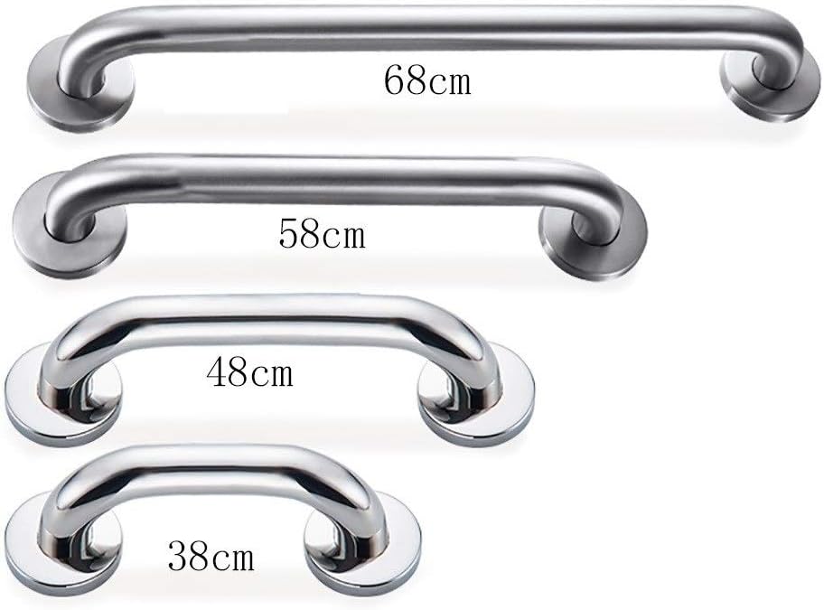 Bathroom Grab Bars,Handrail Silver Home Shower Grab Bars, Safety Grip Bath and Handle, Stainless Steel Wall Mount Bar, Disability Aids for Bathtub