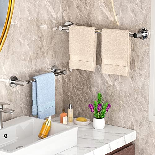 Towel Rail Bath Towel Holder Towel Bar Stainless Steel Single Towel Bar Rails - Wall Bath Towel Holder, Screws Mounting Rail Rack for Kitchen and Bathroom /30cm Bathroom Decor Shel