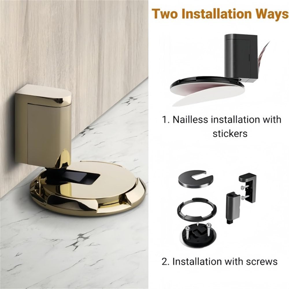 Door Stop Stopper Holder Mechanical Heavy Duty Magnetic Adjustable Non-Punch Suction Furniture