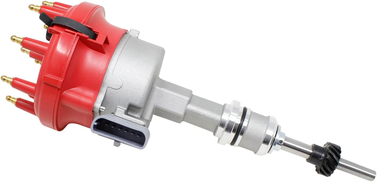 DRAGON FIRE PERFORMANCE Ignition Distributor, Coil & 10mm Spark Plug Wire Set - Fits 1985-1993 F-150, Mustang, Bronco, Grand Marquis, Town Car 5.0L V8 OHV w/ Steel Gear | OEM Direct Fit Kit-1638