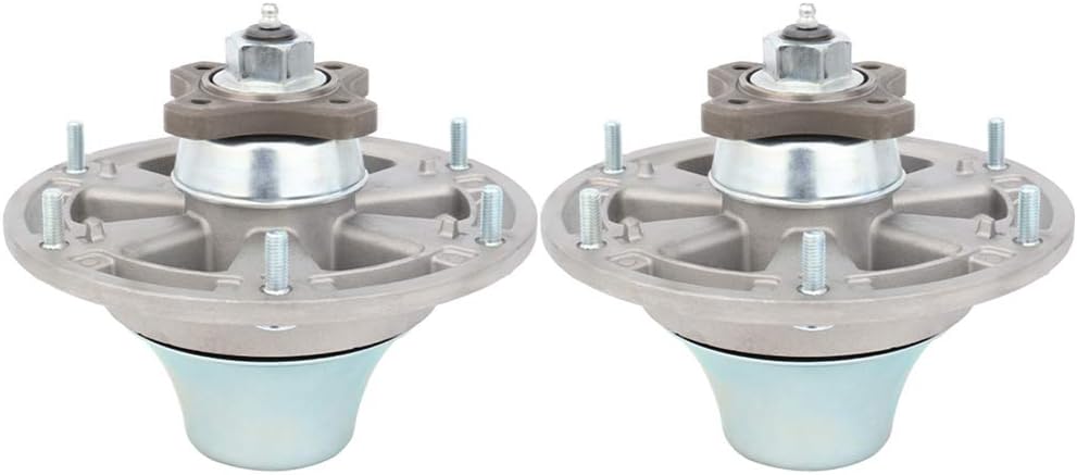 SCITOO Lawn Mower Spindles Spindle Assembly Replacement for John Deere TCA24880 TCA20639 48 54 60 72 Decks of 2 Pack