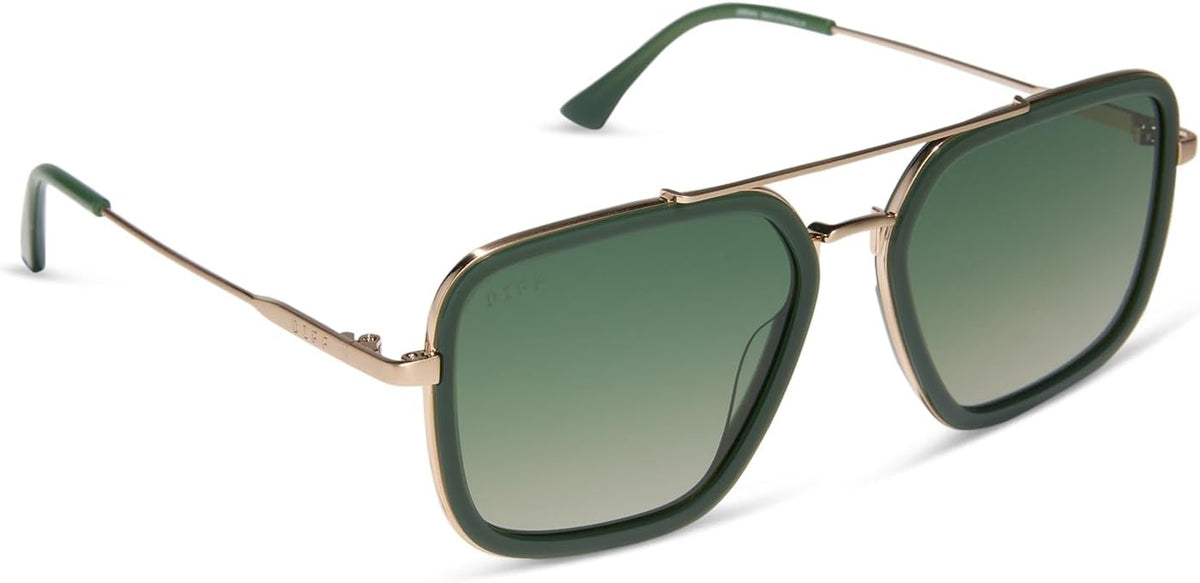 DIFF Jordan Designer Navigator Sunglasses for Women | 100% UVA/UVB Protection | Solid Frames