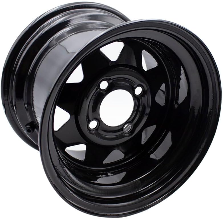 Front or Rear 12x8.5 4/4 WHEEL RIMS for Zero Turn Mowers Garden Lawn Tractors 12 x 8.5, 4 Holes Bolt Circle 4 inch,backspace 3.25 inch, pack of 2