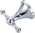 Polished Chrome Wall Mounted Bathroom Accessories Set Towel Bar Soap Dish Robe Hook Toilet Paper Holder Toothbrush(Robe Hook)