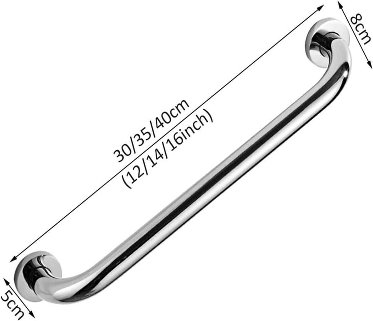 Grab Bar Grab Rails,Hand Rail Disability Aids Antique Bathroom in Brass/Steel, Bath Handicap Safety Handle for Showers, Bathtubs, Wc, Balance Handrail, 35Cm/14Inch, Gold