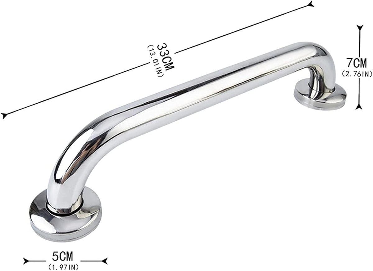 Handrail Safety Anti Slip Handle 30/40/50/60Cm Bathroom Tub Hand Grip Stainless Steel Safety Toilet Support Disability Aid Grab Bar Handle Towel Rack Assist Bath Handle/25X500Mm (25X400Mm)