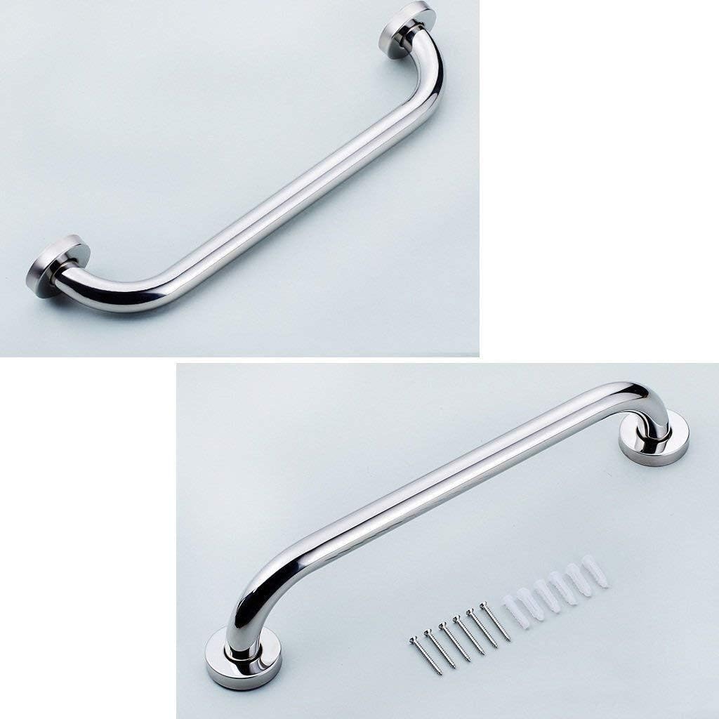 Bathroom Grab Rail Handrails, Anti-Slip Stainless Steel Grab Bar for Toilet and Shower, Elderly Disability Aid with Concealed Screws, Heavy Duty Support Handl,Chrome-105Cm