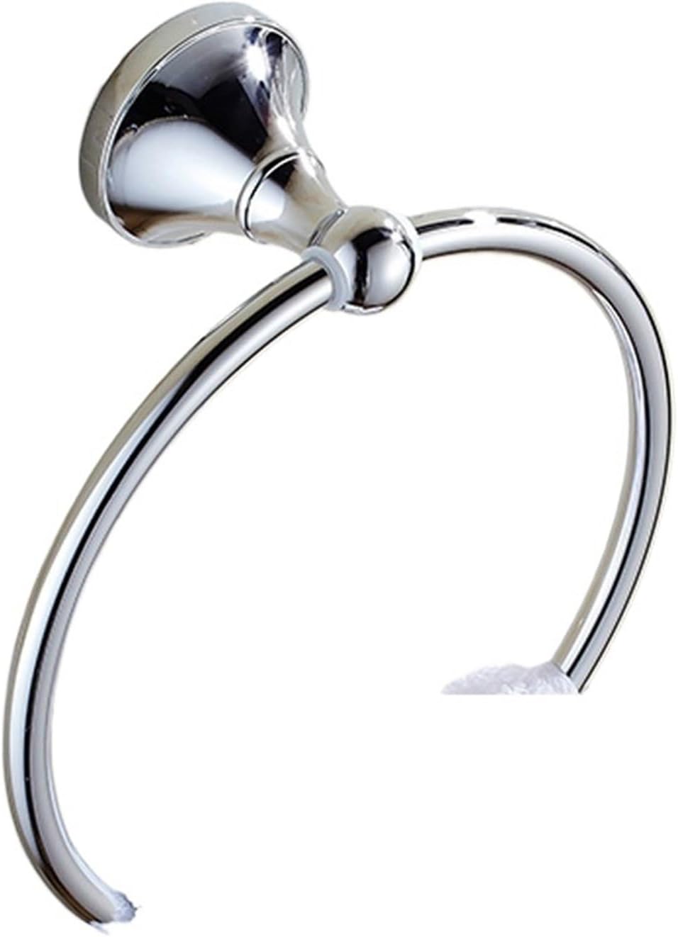 Polished Chrome Wall Mounted Bathroom Accessories Set Towel Bar Soap Dish Robe Hook Toilet Paper Holder Toothbrush(Towel Ring)