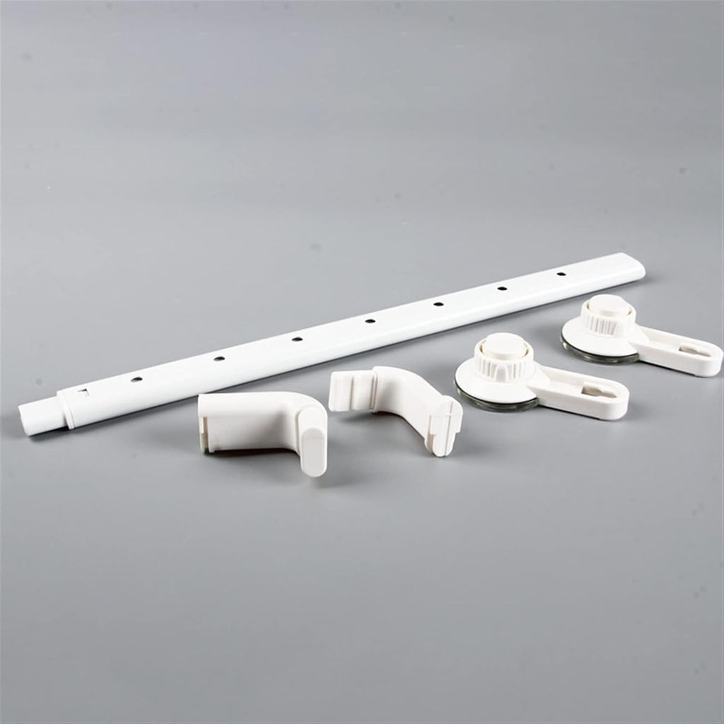1/2pcs Aluminum Alloy Suction Cup Towel Bar Bathroom Punch Free Towel Rack Hanger Kitchen Storage Shelf Holder Adjustable 52-82CM Wall Mounted Towel Bar