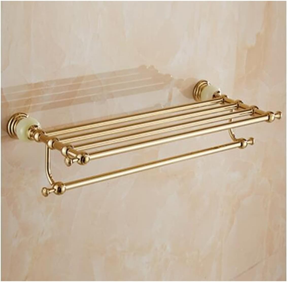ZTBH Bathroom Hardware Sets Bathroom Accessories Set, Paper Holder, Towel Bar, Soap Basket, Towel Rack, Towel Ring Bathroom Hardware Towel Set (Color : Towel Rack)