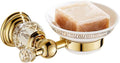 Golden Polished Brass & Crystal Bathroom Accessories Bath Hardware Set Towel Rack Towel Bar Paper Holder Soap Dish,soap Dish A only