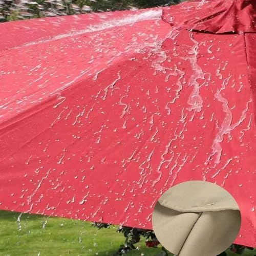 10ft Cantilever Patio Umbrella Replacement Canopy, Square Outdoor Parasol Top, Waterproof Fabric Cover for Garden Market Table, Durable & UV Resistant