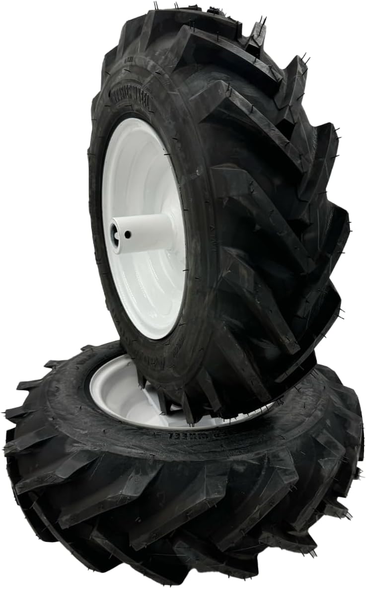 4.80x4-8 Tiller Wheel Set - Left & Right - 1' Axle