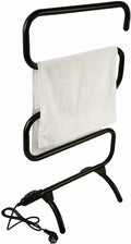 Towel Warmer Electric Towel Rack Heated 5-Bar Rail Bathroom Accessories Standing Wall Mount Bath Towel Drying Rack Towels Dryer Shelf