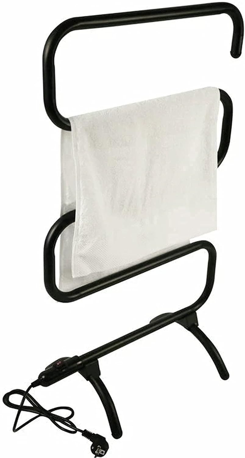 Towel Warmer Electric Towel Rack Heated 5-Bar Rail Bathroom Accessories Standing Wall Mount Bath Towel Drying Rack Towels Dryer Shelf