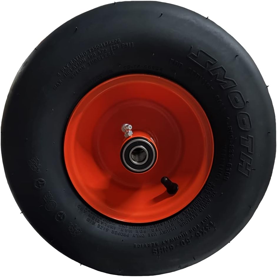 Bad Boy Mowers 022-2006-00-13 x 6.50-6 Orange Tire and Wheel Assembly for Lawn Mowers fits Pup, Lightning, AOS, CZT, ZT Elite, ZT, Stand On and Diesel Series
