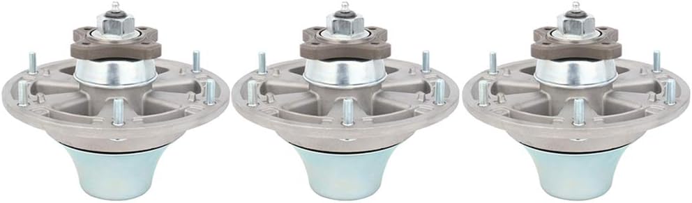 SCITOO Lawn Mower Spindles Spindle Assembly Replacement for John Deere TCA24880 TCA20639 48 54 60 72 Decks of 3 Pack